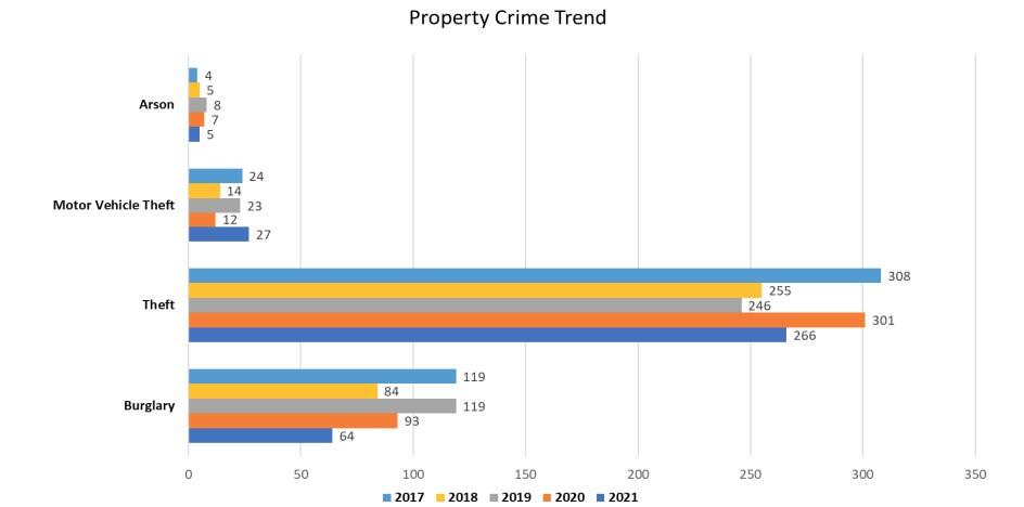 2021 Crime Clock | Parsons Police Department